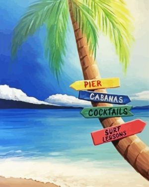 Beach Time Paint By Numbers