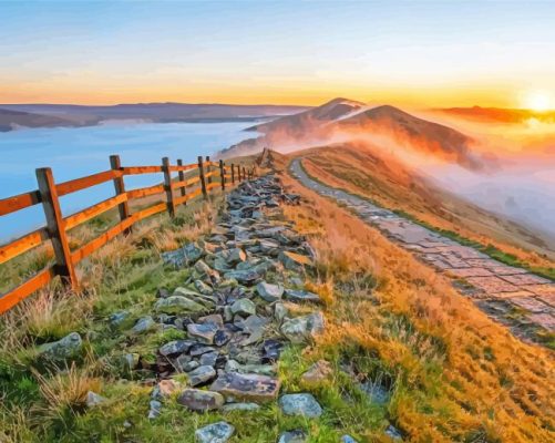 Aesthetic Peak District Paint By Numbers 