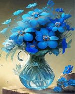 Blue Flowers Paint By Numbers