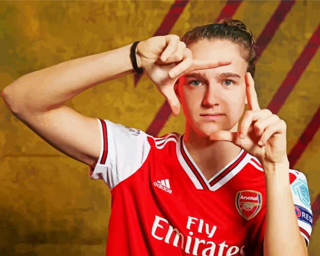 Footballer Viviane Miedema Paint By Numbers