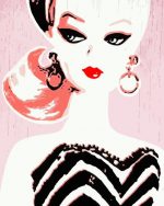 Retro Pink Barbie Paint By Numbers