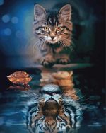 Tiger cat paint by numbers