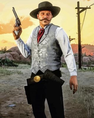 Tombstone Val Kilmer Paint By Numbers