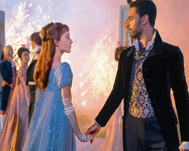 Simon And Daphne Bridgerton Paint By Numbers