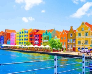 Colorful Houses In Curacao Paint By Numbers