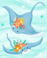 Aesthetic Stingrays Paint By Numbers