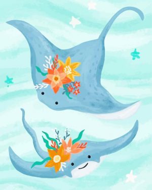 Aesthetic Stingrays Paint By Numbers