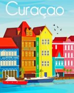 Curacao Buildings Poster Paint By Numbers