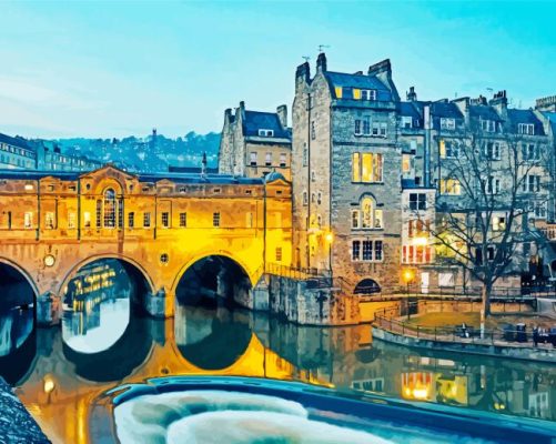 Bath England Evening Paint By Numbers