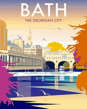 Bath England Poster Paint By Numbers