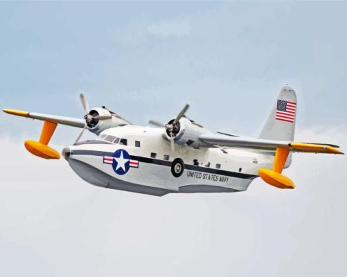 Grumman Goose Airplane Paint By Numbers