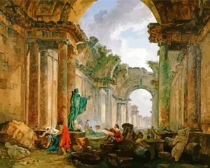 Imaginary View Of The Grand Galery Paint By Numbers