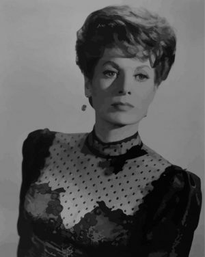 Monochrome Maureen OHara Paint By Numbers