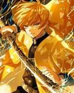 Zenitsu Demon Slayer Paint By Numbers