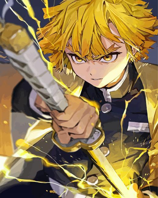 Zenitsu Paint By Numbers