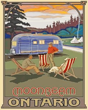 Aesthetic Moonbeam Township Paint By Numbers