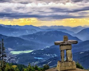 Inukshuk Whistler Canada Paint By Numbers