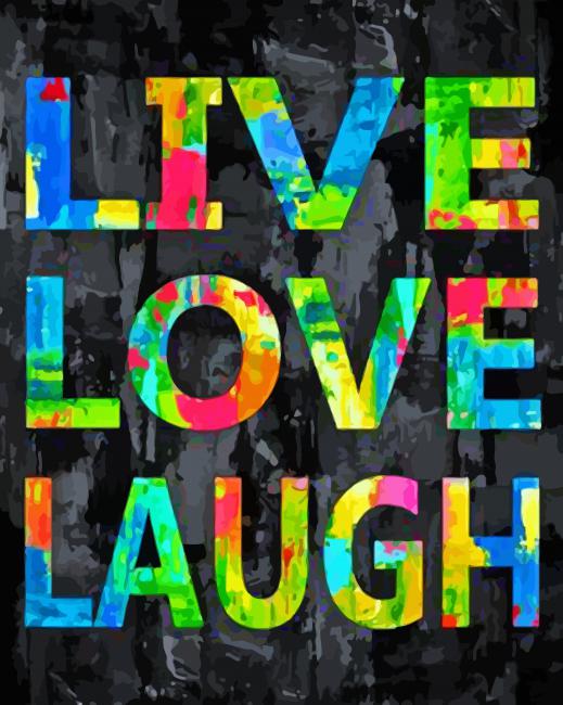 Live Love Laugh Paint By Numbers