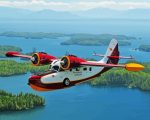 Red Grumman Goose Paint By Numbers