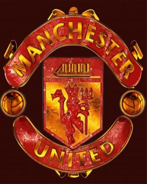 The Manchester United Logo Paint By Numbers