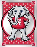 Alabama crimson Tide Big Al Paint By Numbers