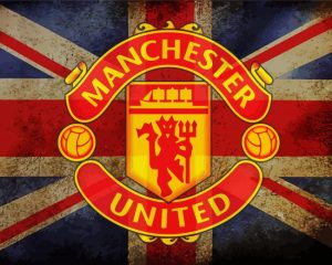 Manchester United Logo Paint By Numbers