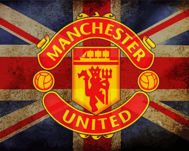 Manchester United Logo Paint By Numbers