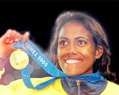 The Runner Cathy Freeman Paint By Numbers