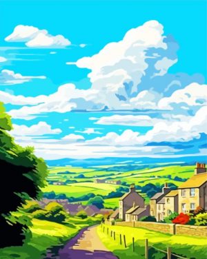 Grassington England Poster Paint By Numbers