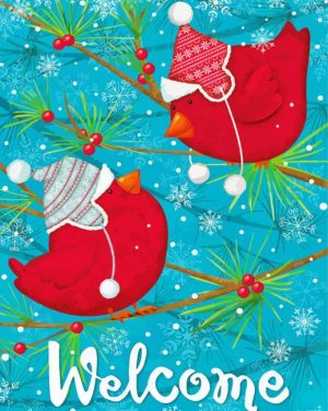 Portly Winter Birds Paint By Numbers