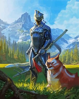 Warframe Character Video Game Paint By Numbers