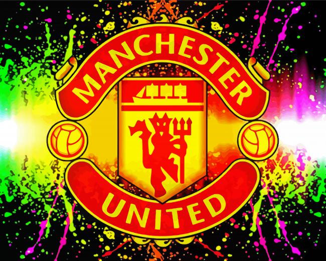 Colorful Manchester United Emblem Paint By Numbers