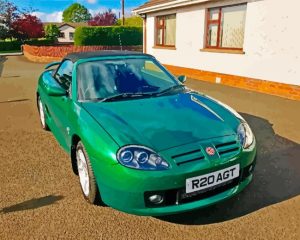 Green MGF Car Paint By Numbers