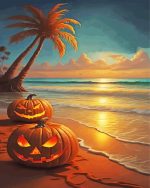Halloween Beach Paint By Numbers