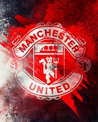 Manchester United Club Logo Paint By Numbers 