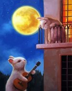 Romantic Rabbits Paint By Numbers