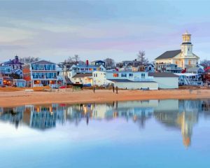Provincetown Massachusetts Town Paint By Numbers