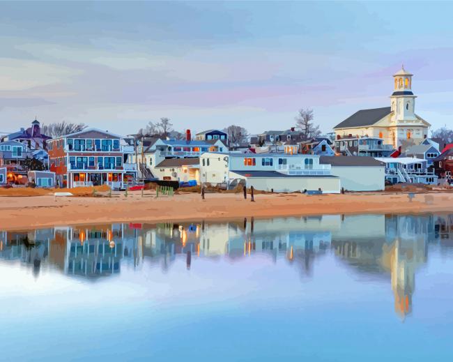 Provincetown Massachusetts Town Paint By Numbers