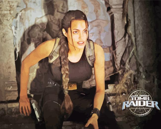 Lara Croft Paint By Numbers