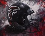 Atlanta Falcons Helmet Paint By Numbers