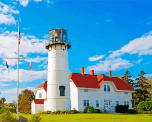 Chatham Lighthouse Massachusetts Paint By Numbers
