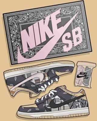 Cool Nike Shoes Paint By Numbers