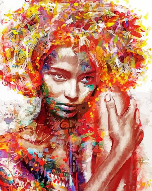 African Lady Paint By Numbers