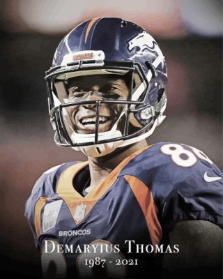 Cool Demaryius Thomas Paint By Numbers 