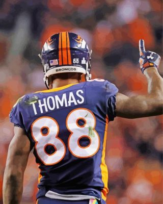 Footballer Demaryius Thomas Paint By Numbers 