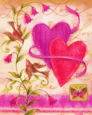 Love Birds Paint By Numbers 