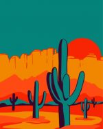 Saguaro National Park Paint By Numbers