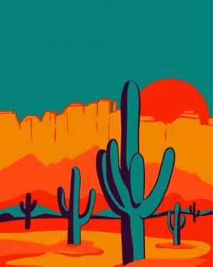 Saguaro National Park Paint By Numbers