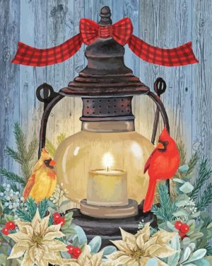 Warm Winter Candle Paint By Numbers