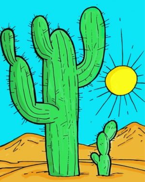 Cactus Desert Paint By Numbers
